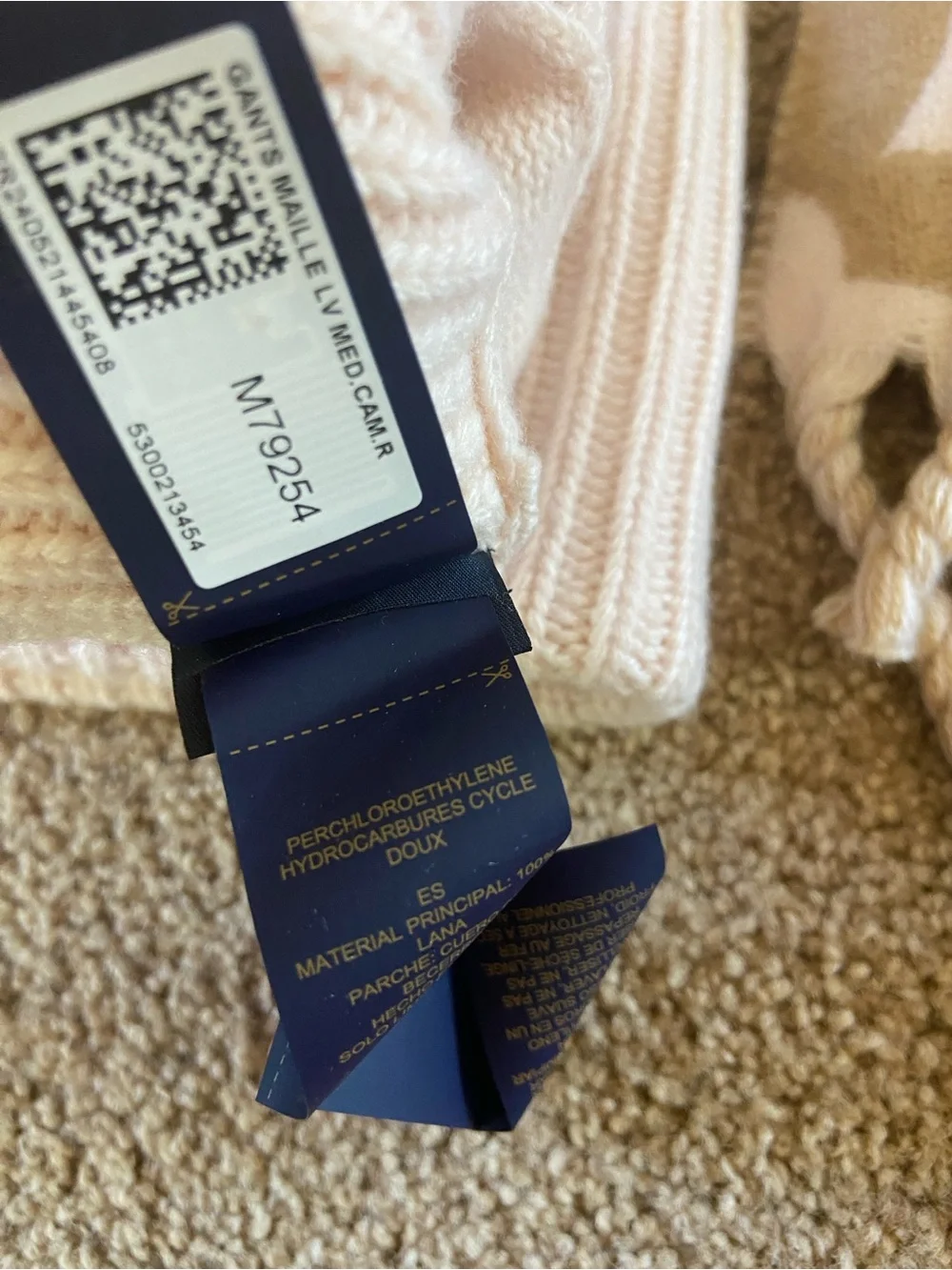 Louis Vuitton Medallion Scarf Wool Beige Rose/HAT/GLOVES SET!!!!